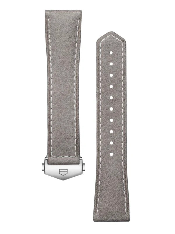 TAG Heuer Carrera 36Mm Grey Leather Strap BC0007