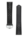 TAG Heuer Carrera 39Mm Black Perforated Leather Strap BC6649