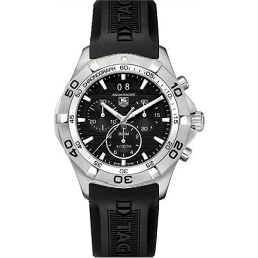 TAG Heuer Aquaracer 300M Quartz Chronograph 43 Stainless Steel / Black / Rubber CAF101E.FT8011