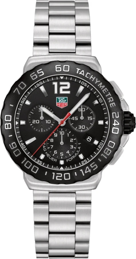 TAG Heuer Formula 1 Quartz Chronograph 42 Stainless Steel / Black / Bracelet CAU1110.BA0858