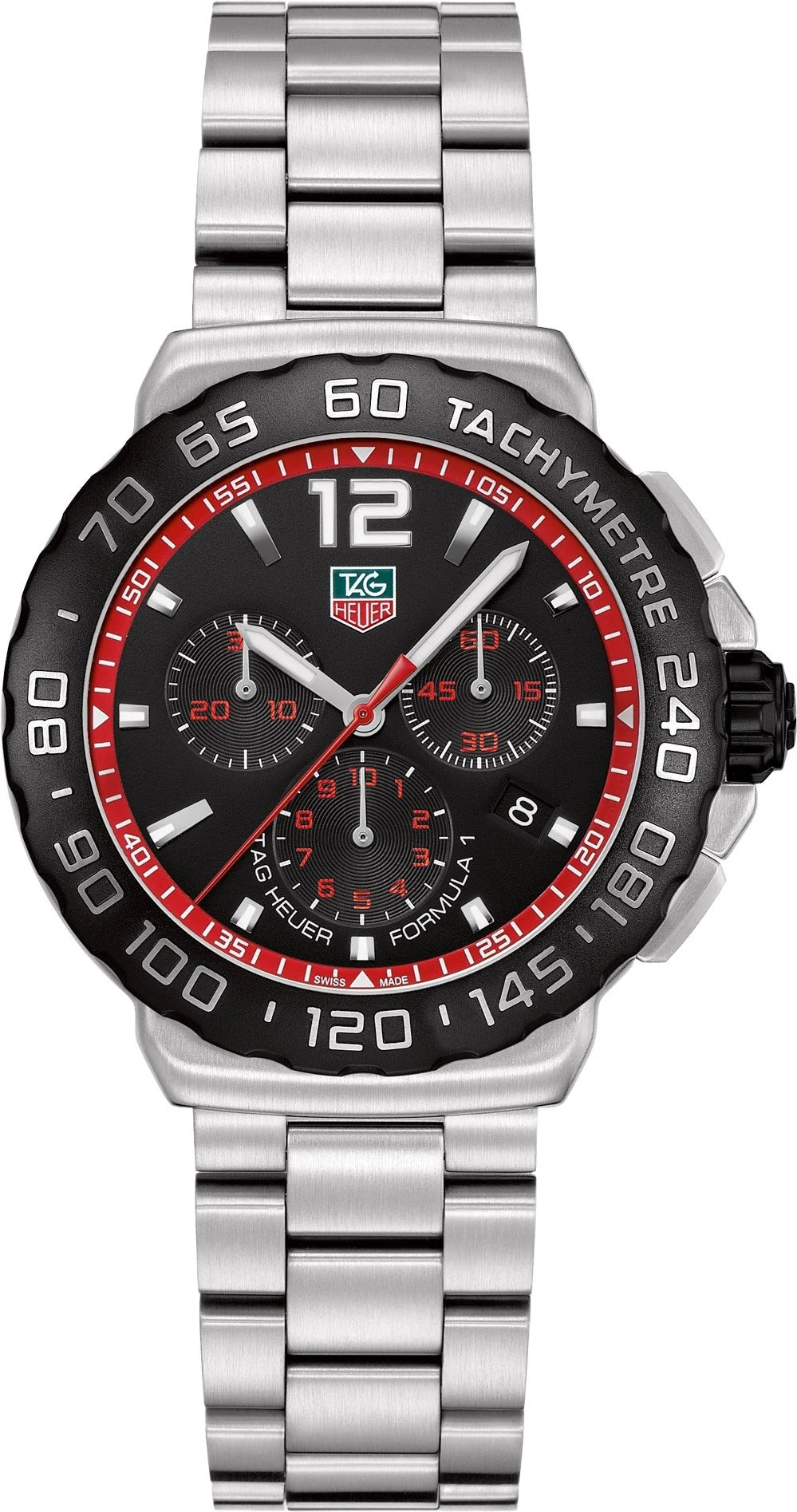 TAG Heuer Formula 1 Quartz Chronograph 42 Stainless Steel / Black / Bracelet CAU1116.BA0858