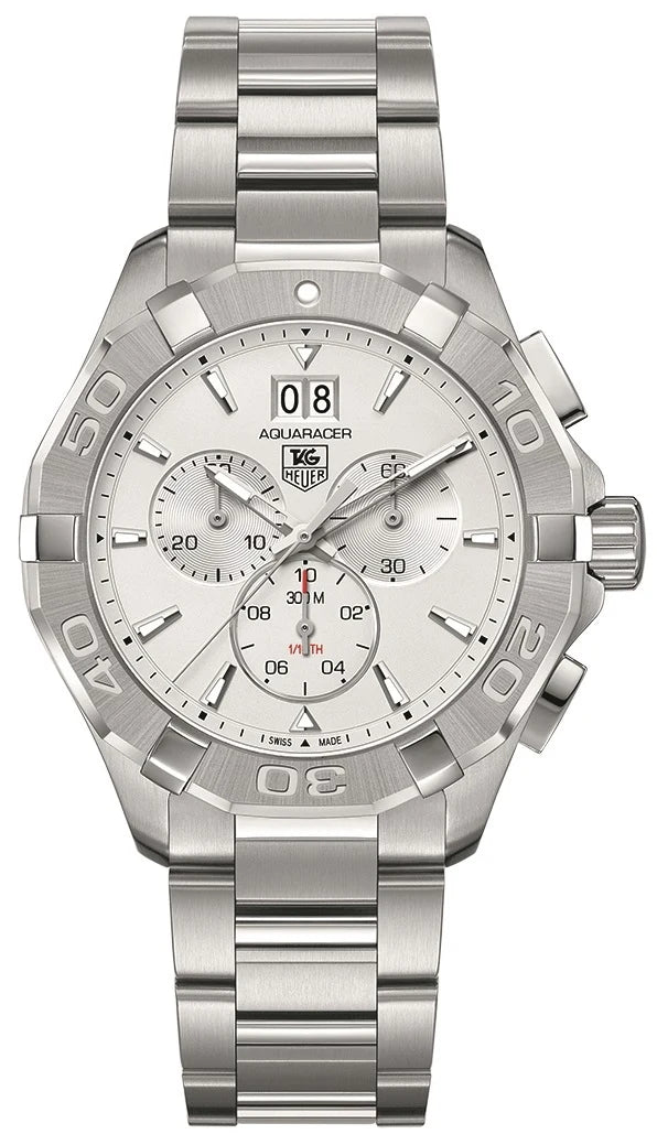 TAG Heuer Aquaracer 300M Quartz Chronograph 43 Stainless Steel / Sivler / Bracelet CAY1111.BA0925