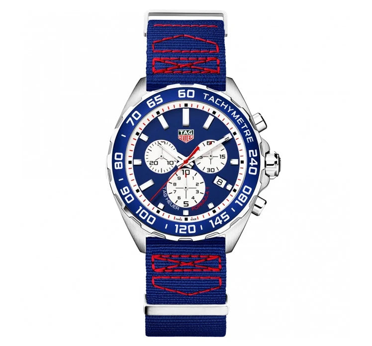 TAG Heuer Formula 1 Chronograph Quartz 43 Stainless Steel / Red Bull / NATO CAZ1018.FC8213