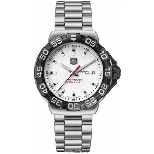 TAG Heuer Formula 1 Quartz 41 Stainless Steel / White / Bracelet WAH1111.BA0850