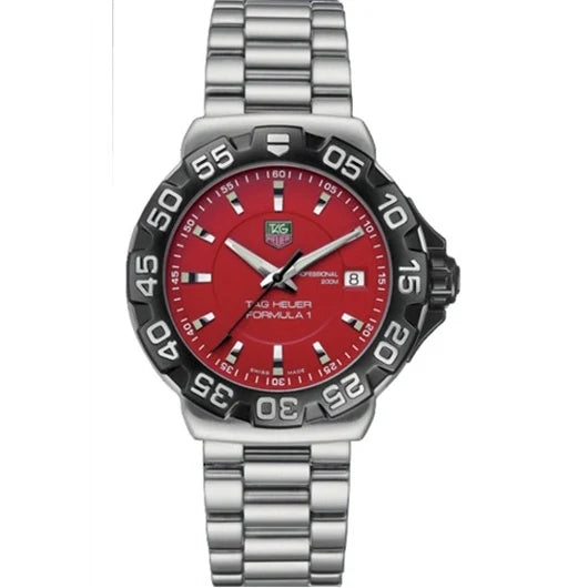TAG Heuer Formula 1 Quartz 41 Stainless Steel / Red / Bracelet WAH1112.BA0850