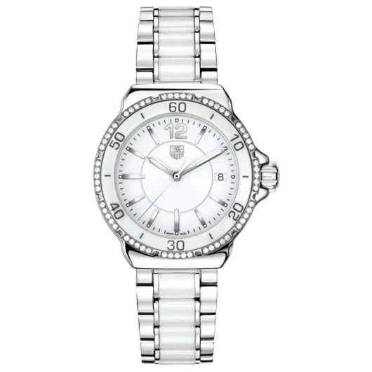 TAG Heuer Formula 1 Quartz 37 Stainless Steel / Diamond / White / Bracelet WAH1213.BA0861