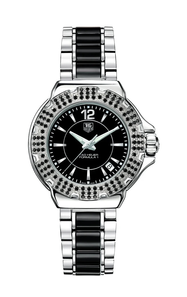 TAG Heuer Formula 1 Quartz 37 Stainless Steel / Ruby / Black / Bracelet WAH1216.BA0859