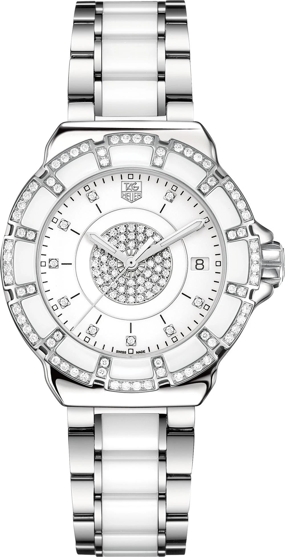 TAG Heuer Formula 1 Quartz 37 Stainless Steel / Diamond / White - Diamond / Bracelet WAH121D.BA0861
