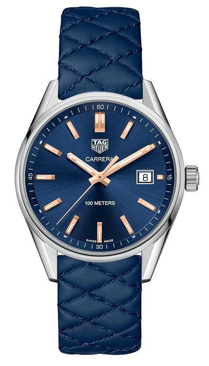 TAG Heuer Carrera Quartz 39 Stainless Steel / Blue WAR1112.FC6391