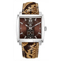 TAG Heuer Monaco Quartz Big Date Stainless Steel / Brown / Python WAW1315.FC6217