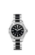 TAG Heuer Aquaracer 300M Quartz 35 Stainless Steel / Diamond / Black / Bracelet WAY131E.BA0913