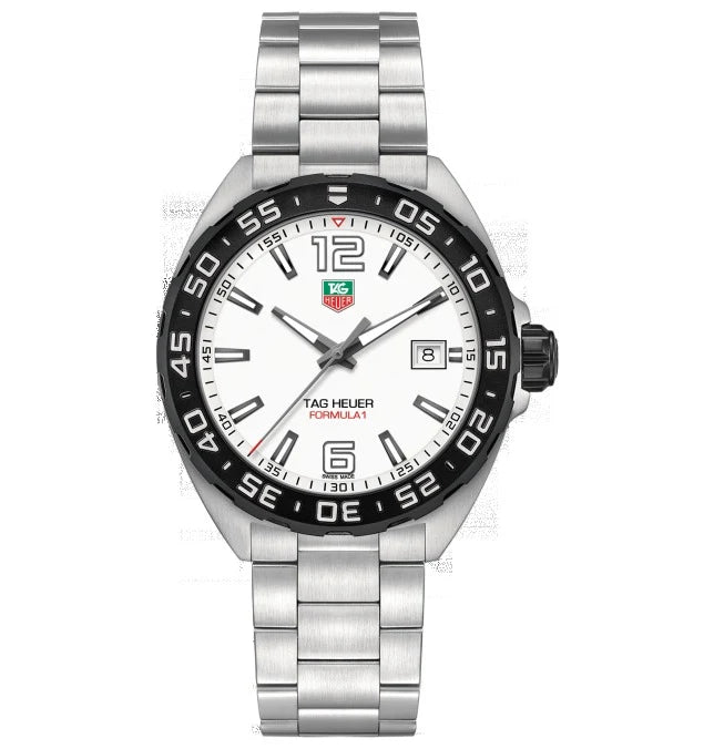TAG Heuer Formula 1 Quartz 41 Stainless Steel / White / Bracelet WAZ1111.BA0875