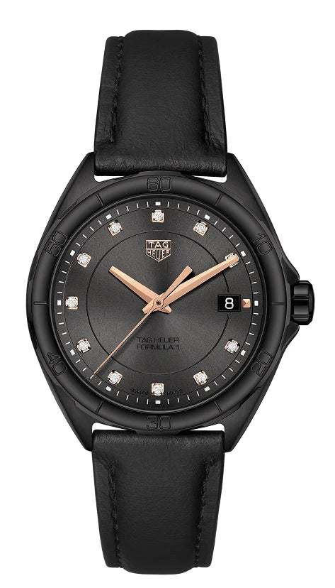 TAG Heuer Formula 1 Quartz 32 PVD / Black - Diamond / Calf WBJ1417.FC8234